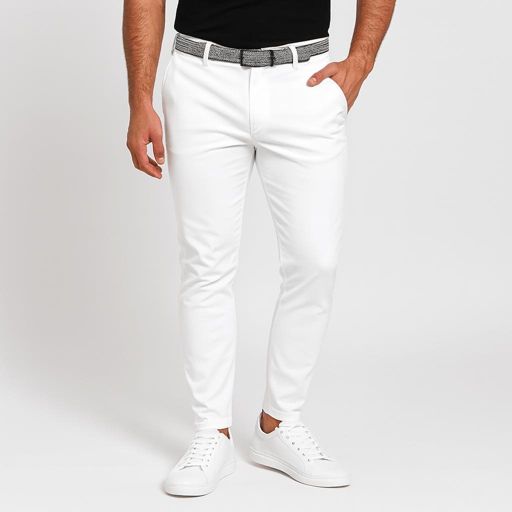 Spodnie chino szyte na miarę dla mężczyzn - stylowe spodnie na lato