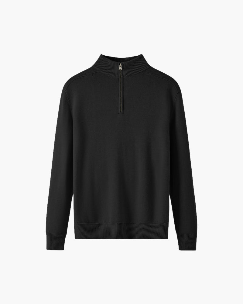 Męski Sweter Merino Wełna Zamek Błyskawiczny Rozmiar M Elegancki Ciepły-3