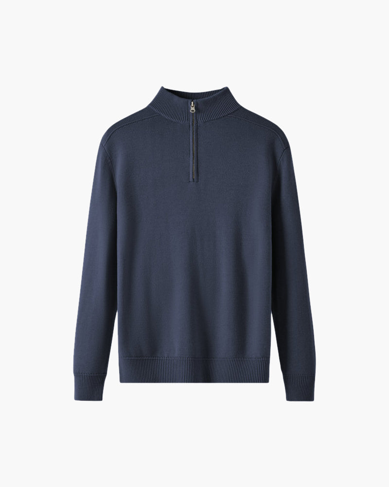 Variant image for Męski Sweter Merino Wełna Zamek Błyskawiczny Rozmiar M Elegancki Ciepły-16