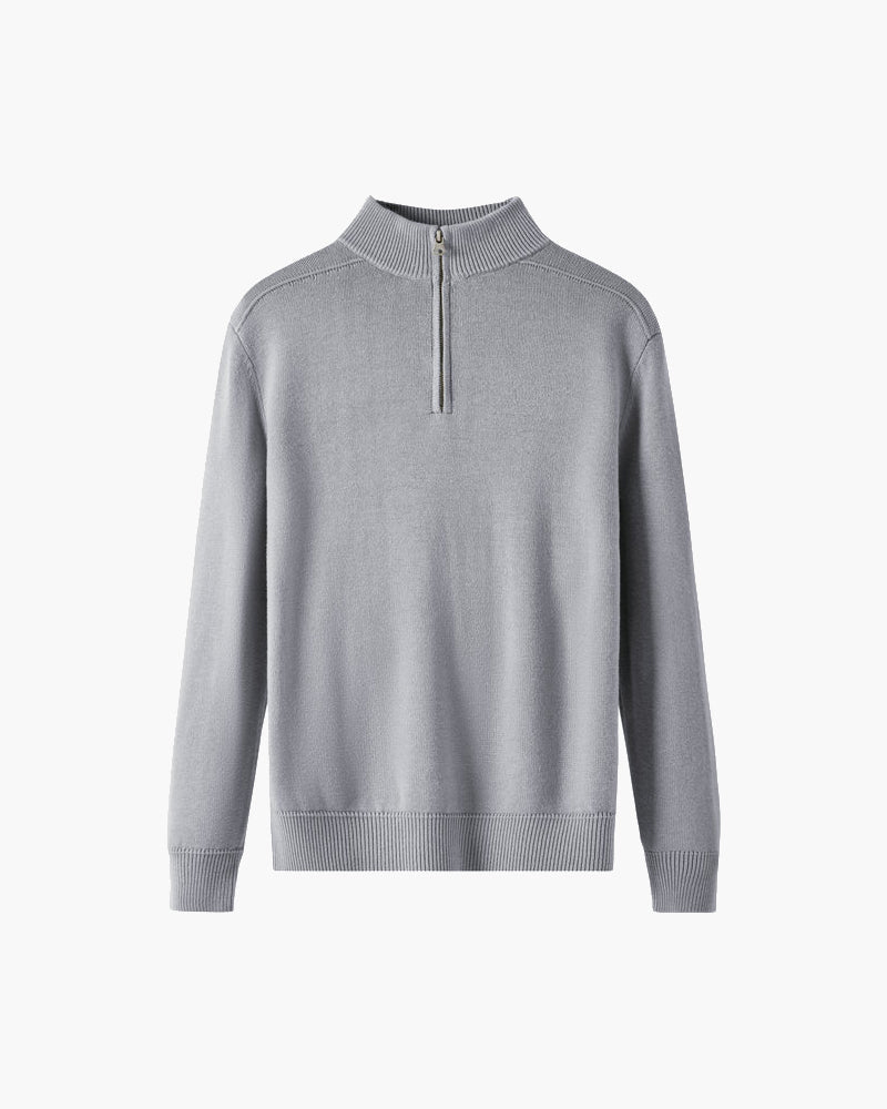 Męski Sweter Merino Wełna Zamek Błyskawiczny Rozmiar M Elegancki Ciepły-1