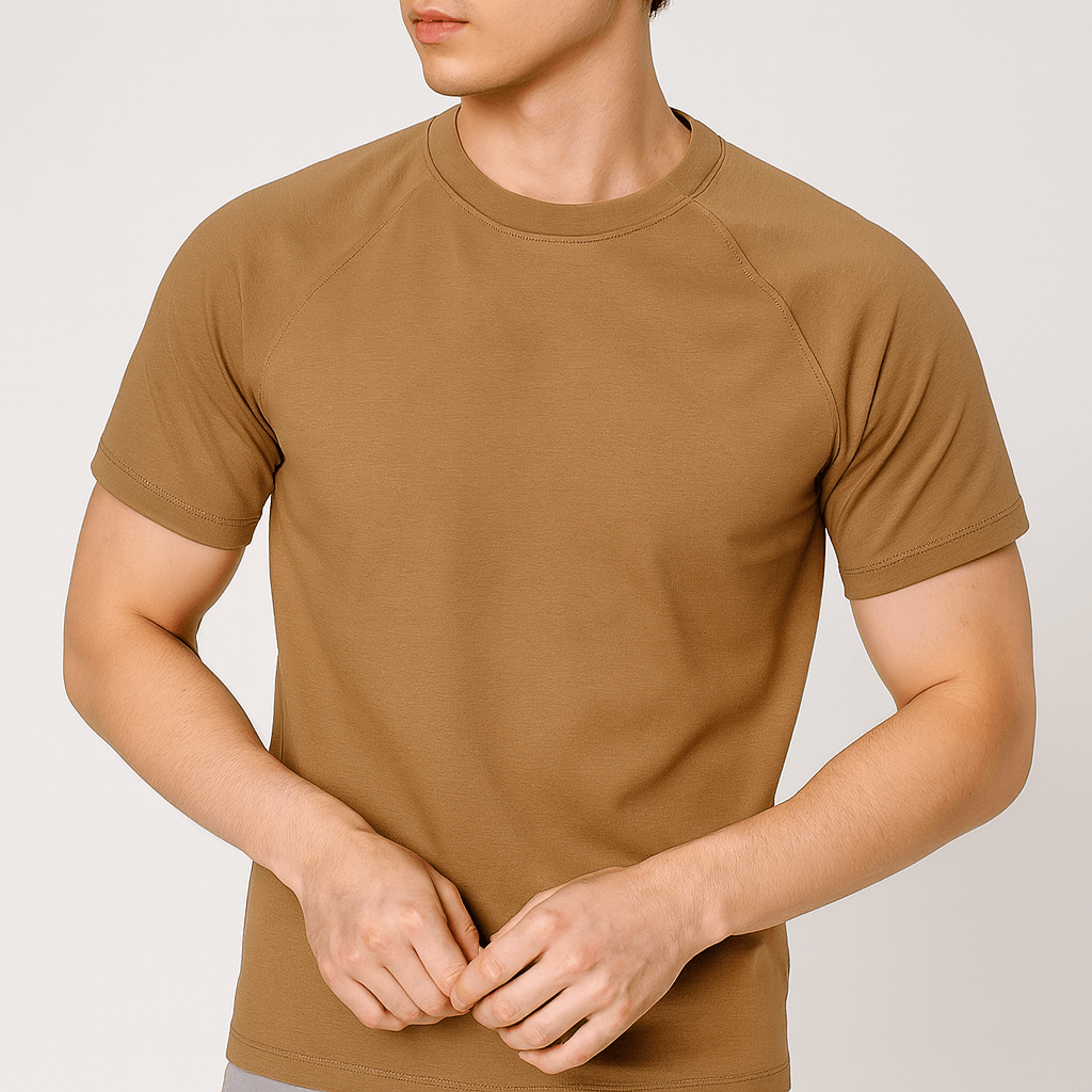 Noirski | Bawełniana koszulka z raglanowymi rękawami i dopasowanym krojem