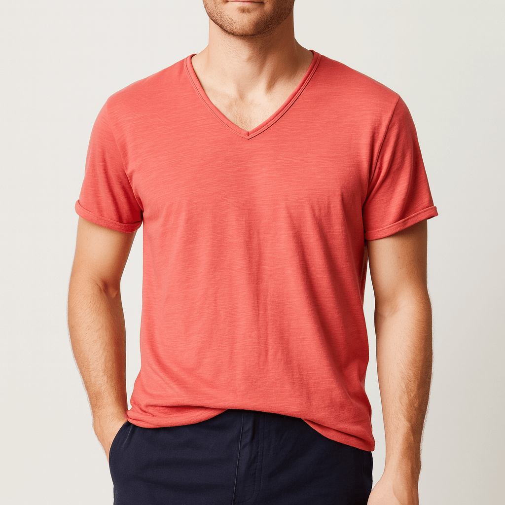 Noirski | Oddychająca koszula z dekoltem w serek i dopasowanym krojem