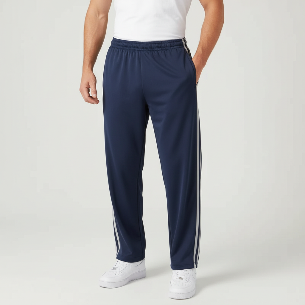 Noirski | Sportowe styl spodnie joggersy w paski