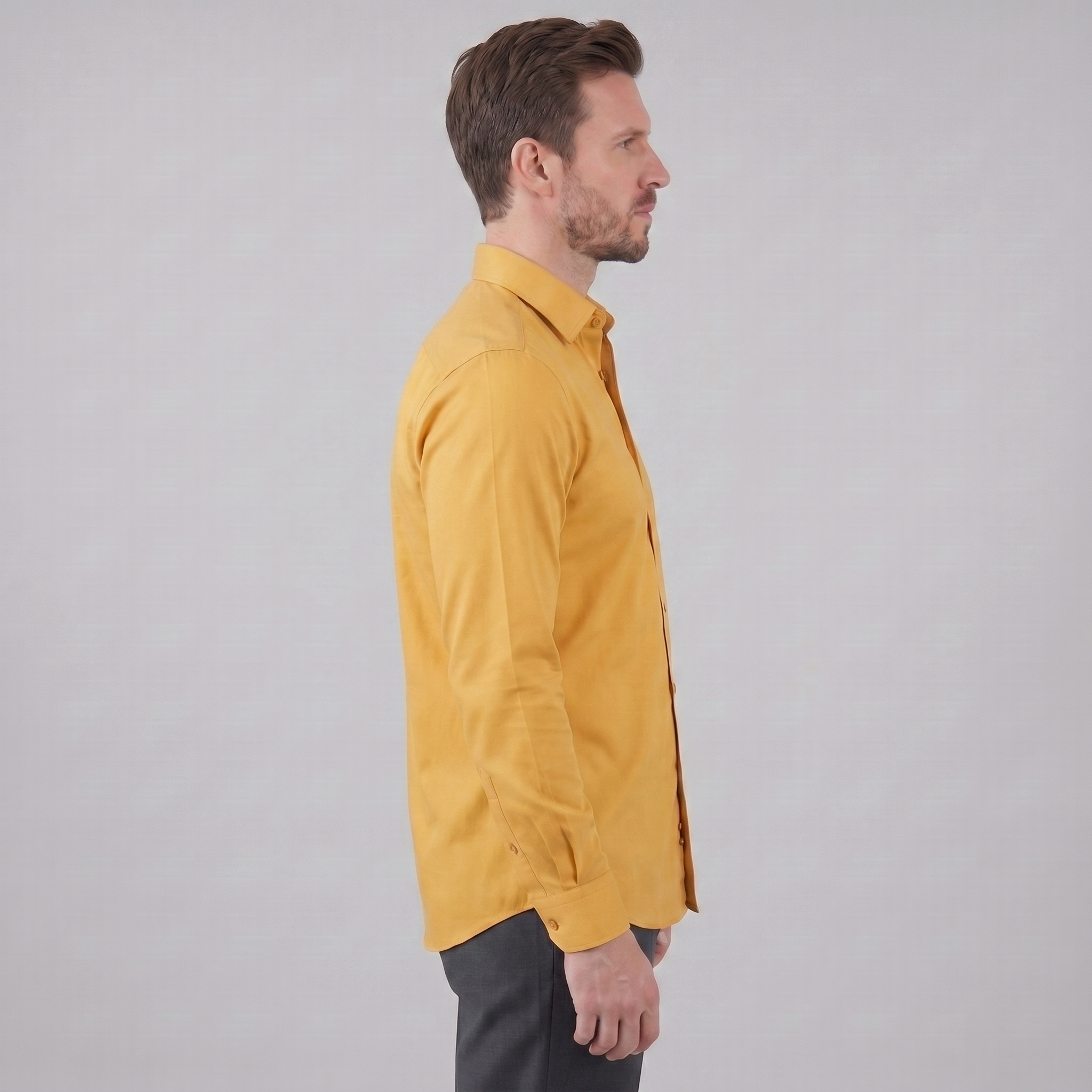 Koszula męska slim fit z długim rękawem, elegancka, do garnituru i na wesele - view 24