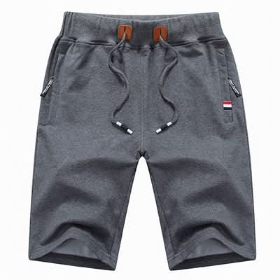 Krótkie spodenki męskie dresowe za kolano, sportowe na siłownię i na co dzień - szorty bermudy - Dark Grey