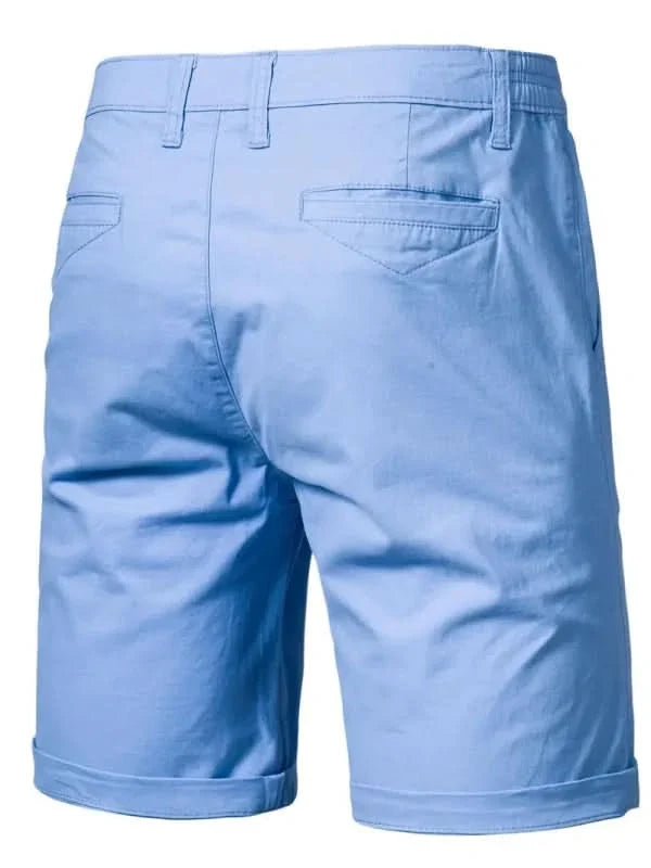 Spodenki męskie chino, krótkie szorty materiałowe na lato, eleganckie bermudy - view 12