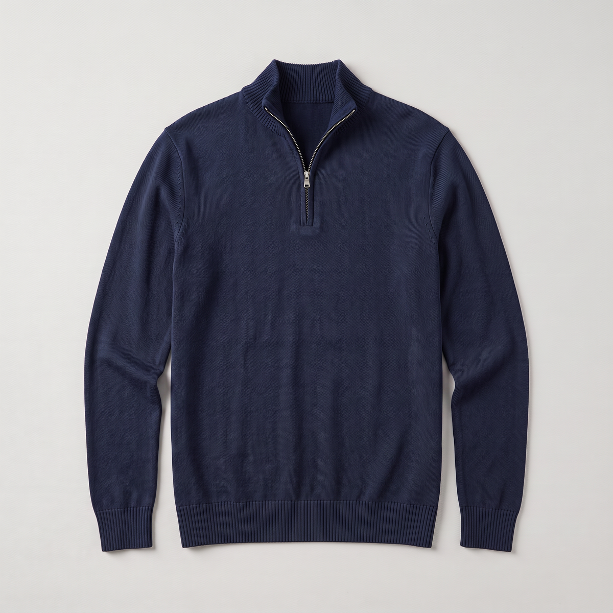 Sweter męski dzianinowy na zamek ze stójką, elegancki do koszuli i pod marynarkę - view 13