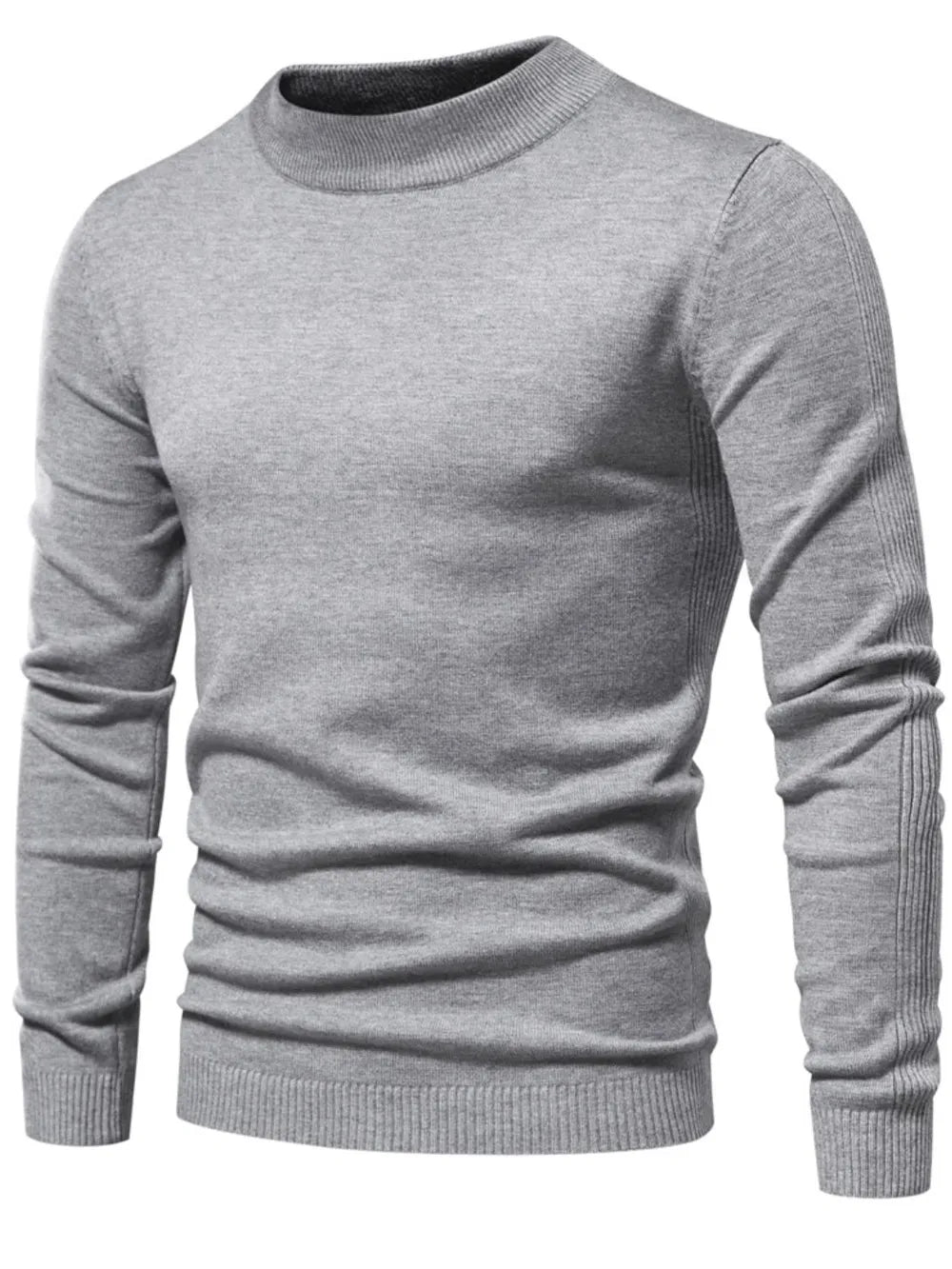 Sweter męski półgolf z dzianiny, elegancki i ciepły na jesień i zimę - view 18