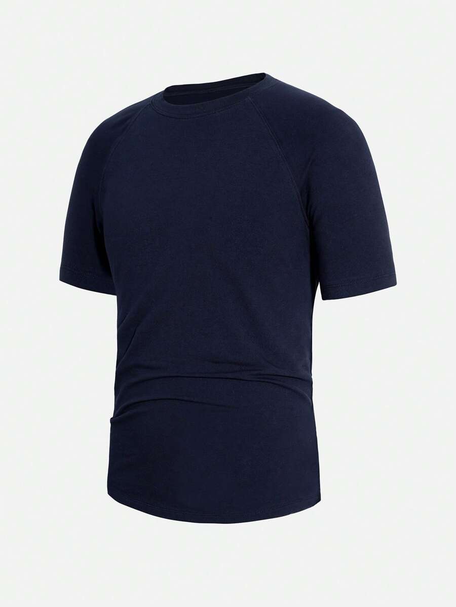 Noirski | Bawełniana koszulka z raglanowymi rękawami i dopasowanym krojem