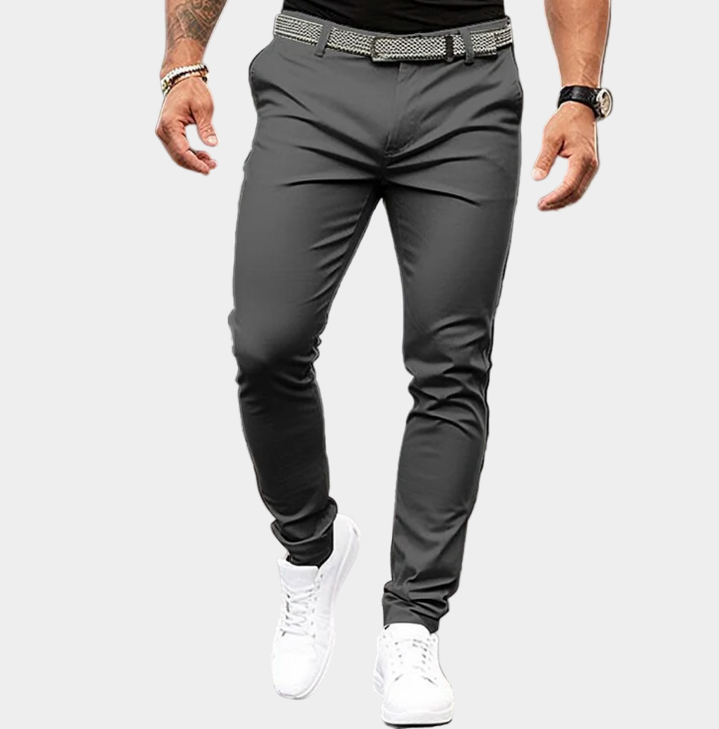 Spodnie chino szyte na miarę dla mężczyzn - stylowe spodnie na lato