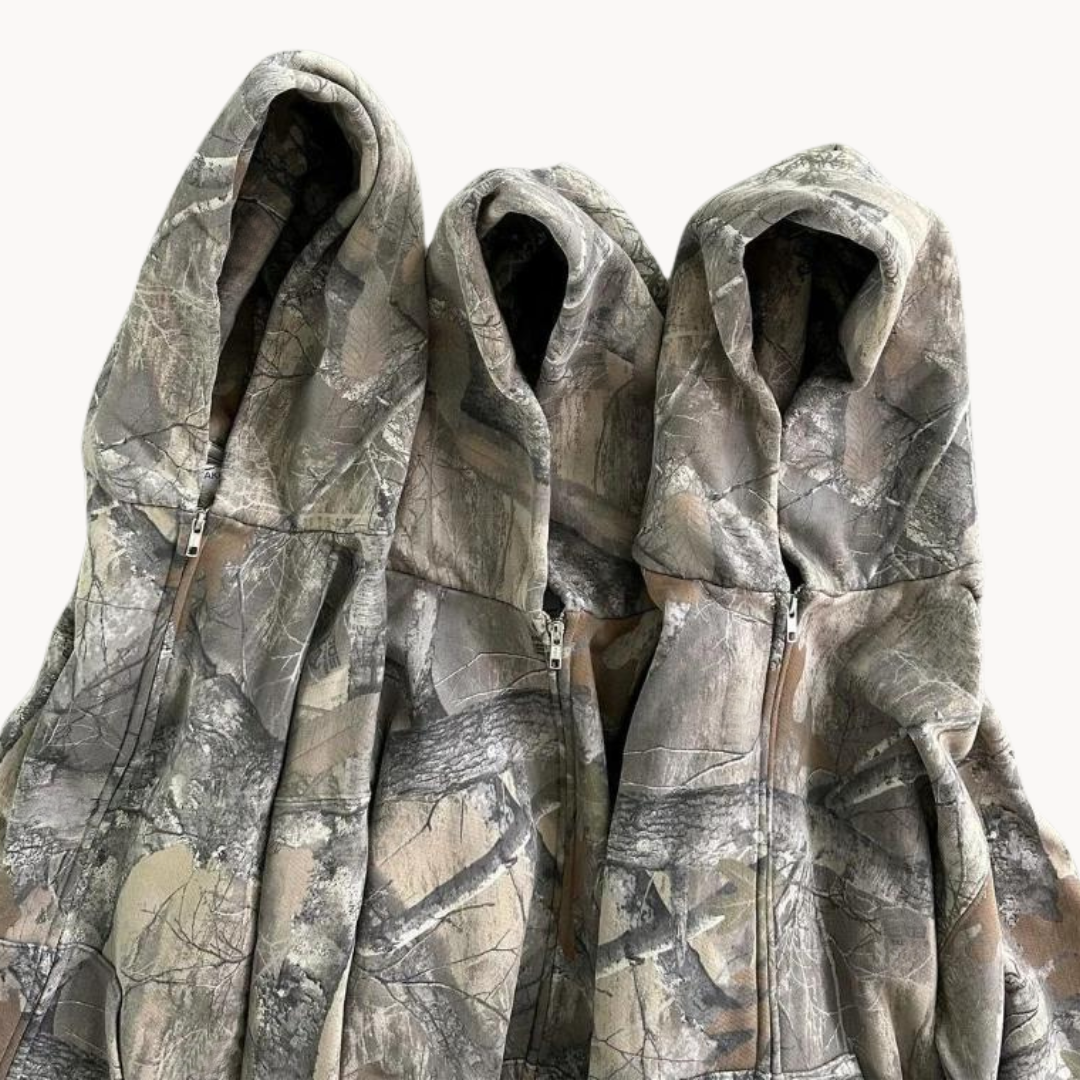 Bluza z kapturem | Luźny oversize'owy krój w kamuflażu 2