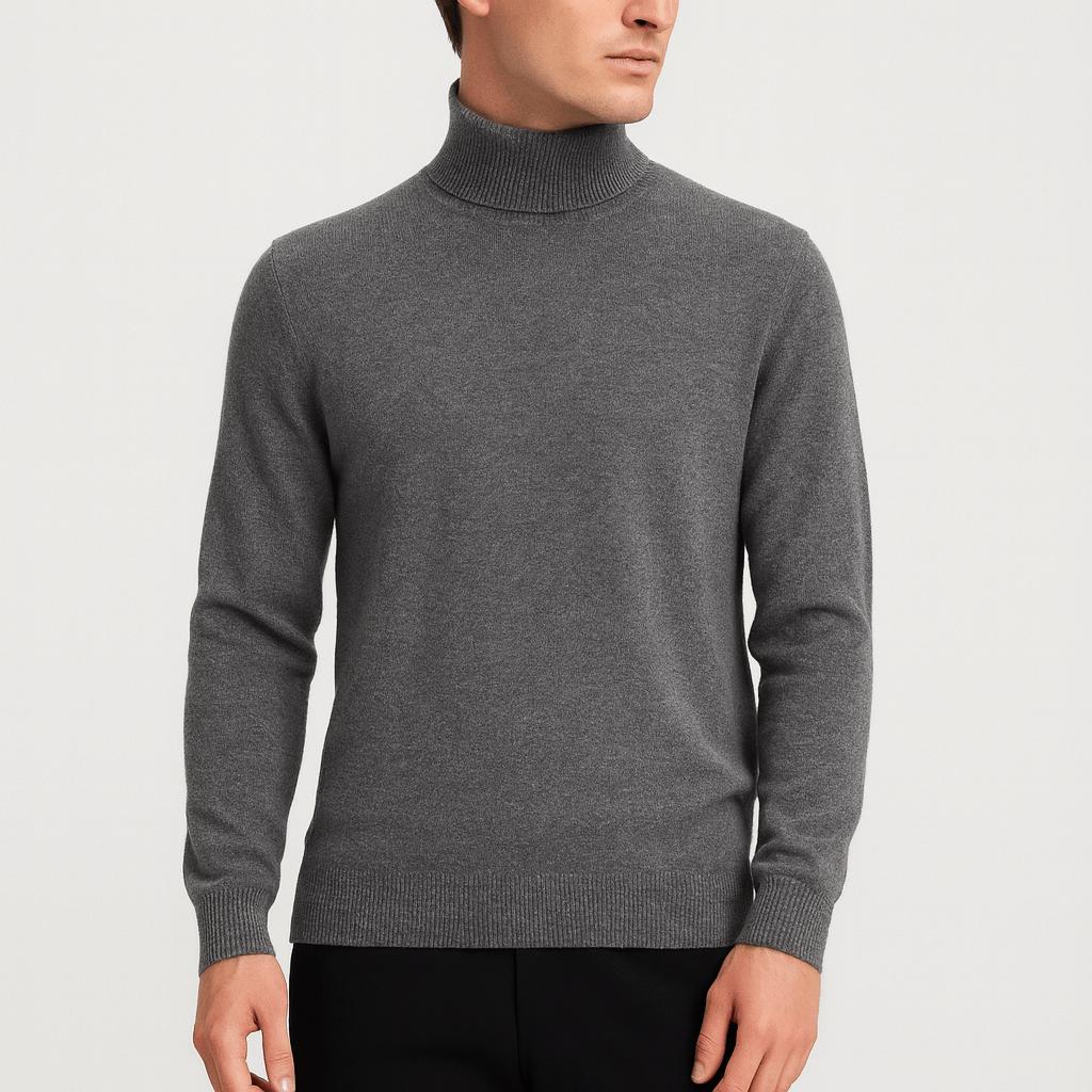 Golf z wełny premium dla mężczyzn - miękki, oddychający, odporny na zapachy