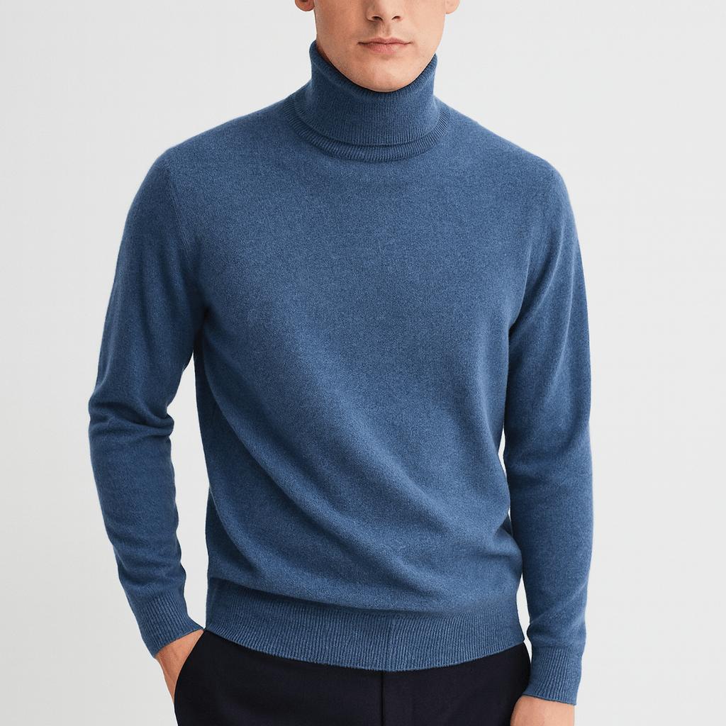 Golf z wełny premium dla mężczyzn - miękki, oddychający, odporny na zapachy