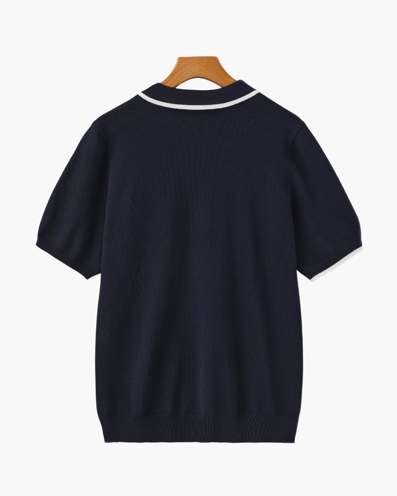 Polo w eleganckim stylu casual z eleganckimi detalami