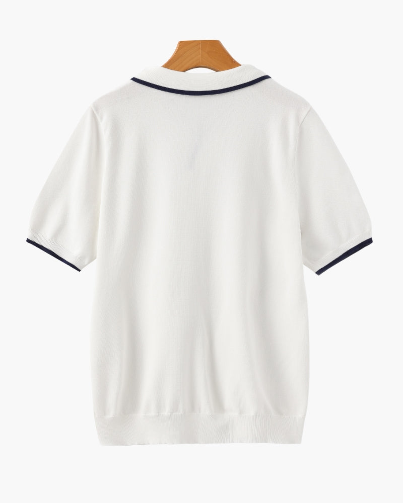 Polo w eleganckim stylu casual z eleganckimi detalami