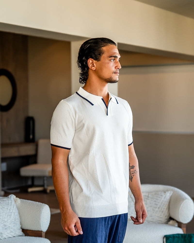 Polo w eleganckim stylu casual z eleganckimi detalami