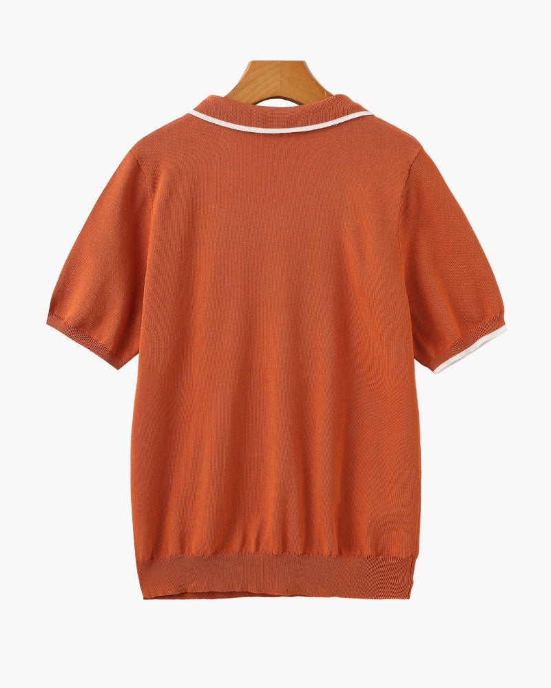Polo w eleganckim stylu casual z eleganckimi detalami