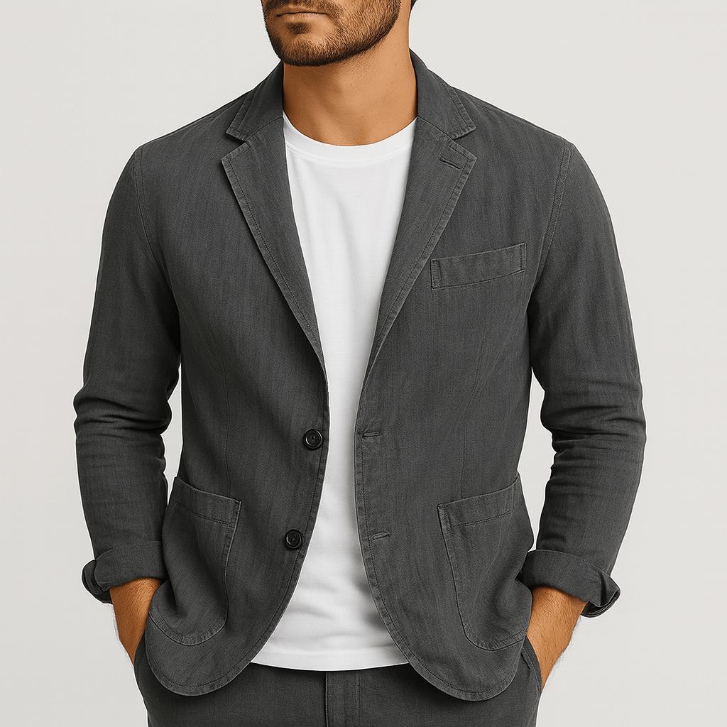 Lekka i przewiewna kurtka męska o wszechstronnym komforcie i ponadczasowym wyglądzie