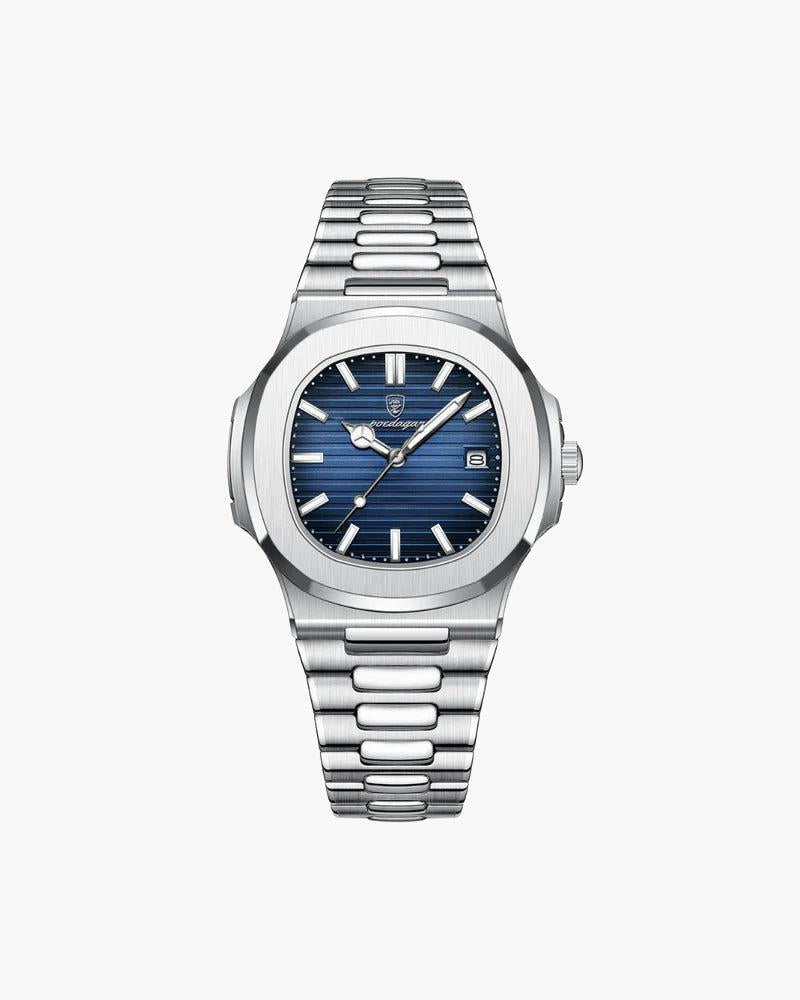 Męski Zegarek Wodoodporny 41 mm Stal Nierdzewna Kwarcowy Elegancki Design