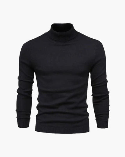 Męski Golf Merino Wełna Szary Rozmiar M Ciepły Sweter Golfowy-3