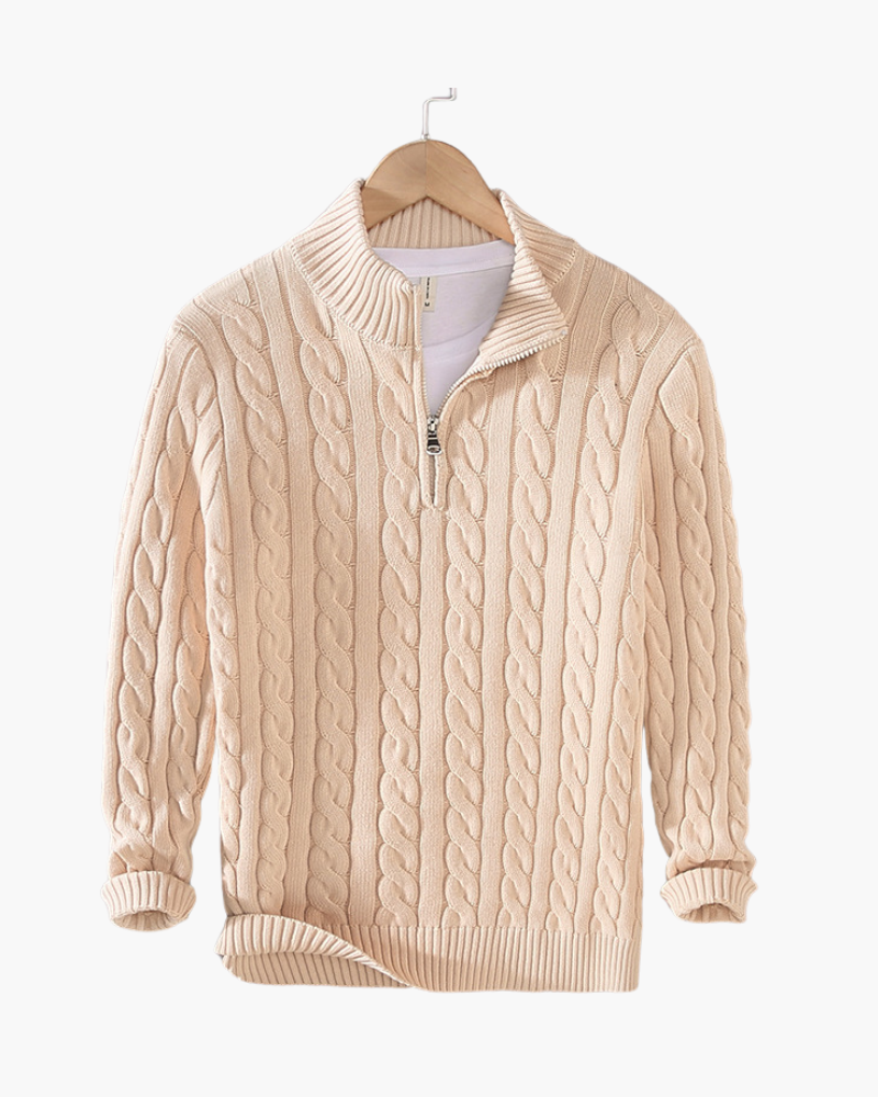 Variant image for Damski Sweter Bawełniany Z Długim Rękawem I Stojącym Kołnierzem, Kolor Szary, Rozmiar S-XL-21
