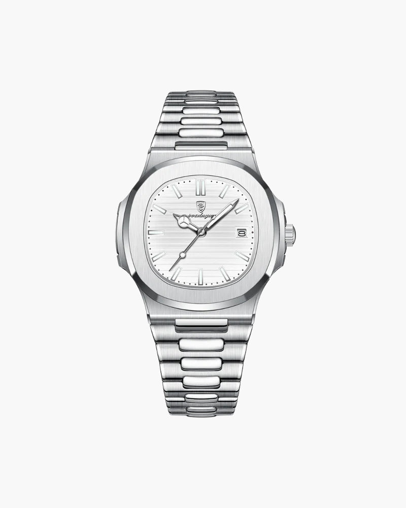 Męski Zegarek Wodoodporny 41 mm Stal Nierdzewna Kwarcowy Elegancki Design-4