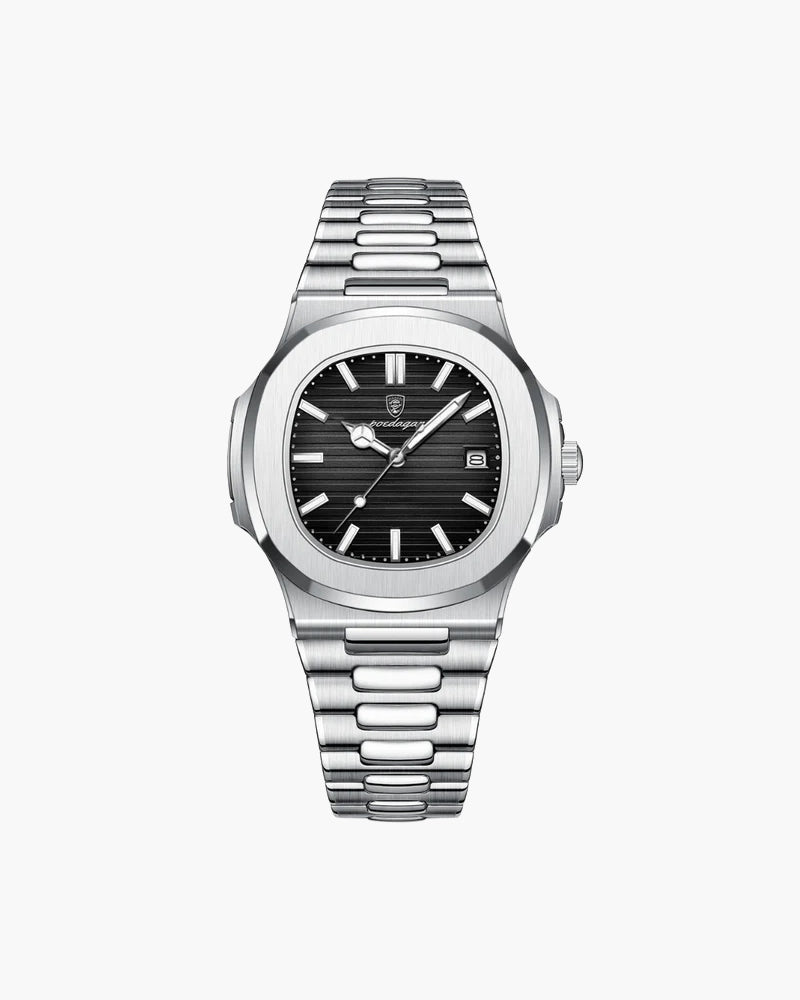 Męski Zegarek Wodoodporny 41 mm Stal Nierdzewna Kwarcowy Elegancki Design-5