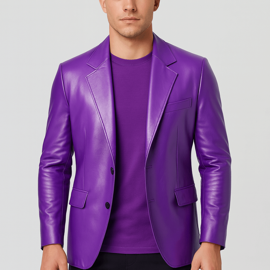 Noirski | Blezery ze skóry PU o dopasowanym kroju