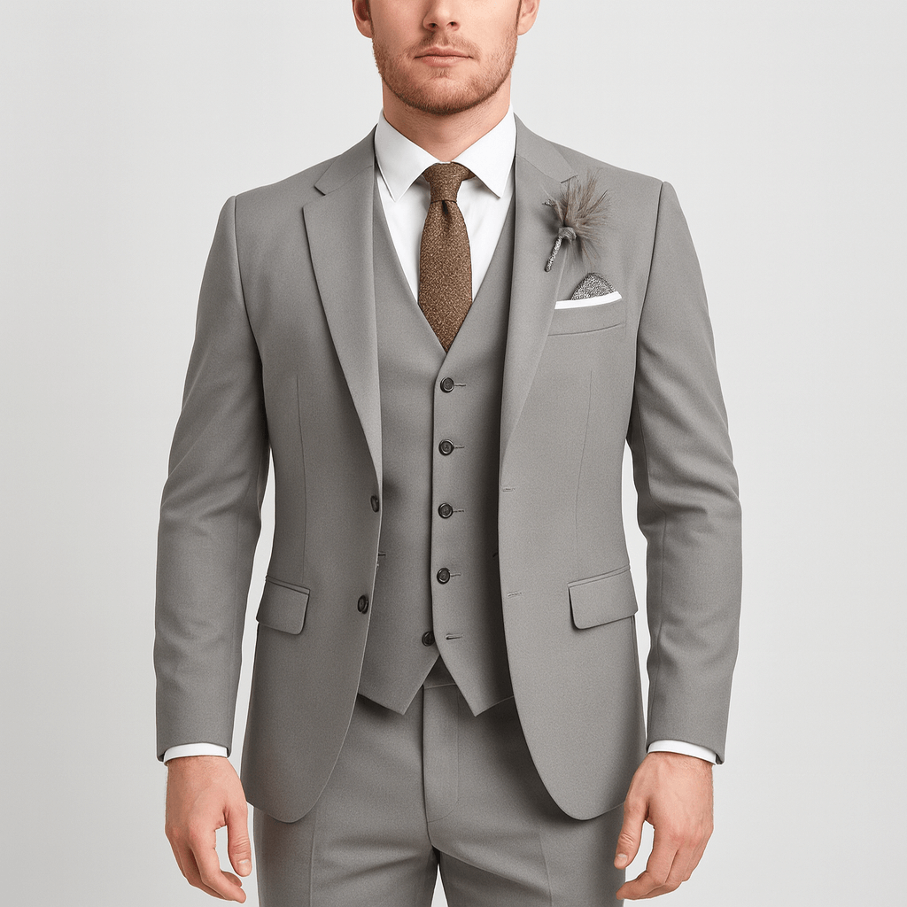 Noirski | Elegancki 3-częściowy komplet męski