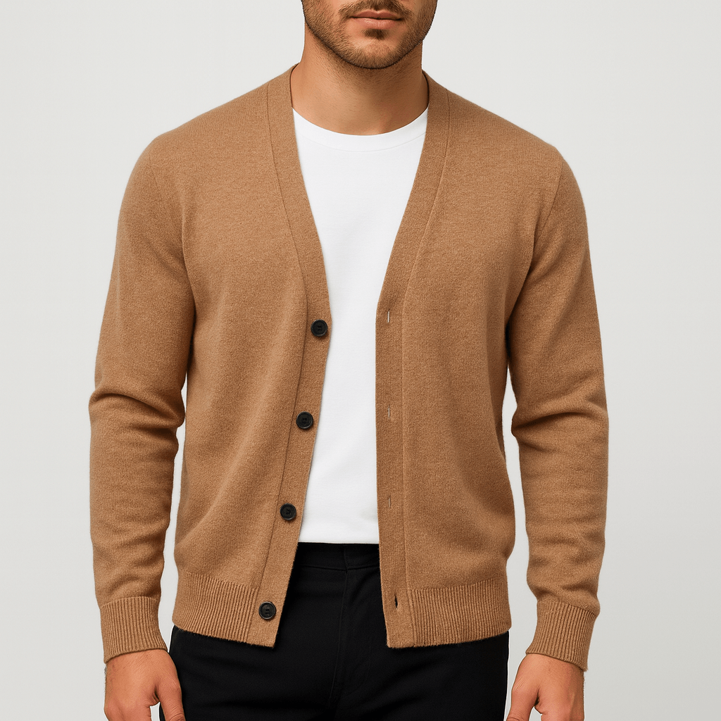 Noirski | Elegancki kardigan z wełny merynosów