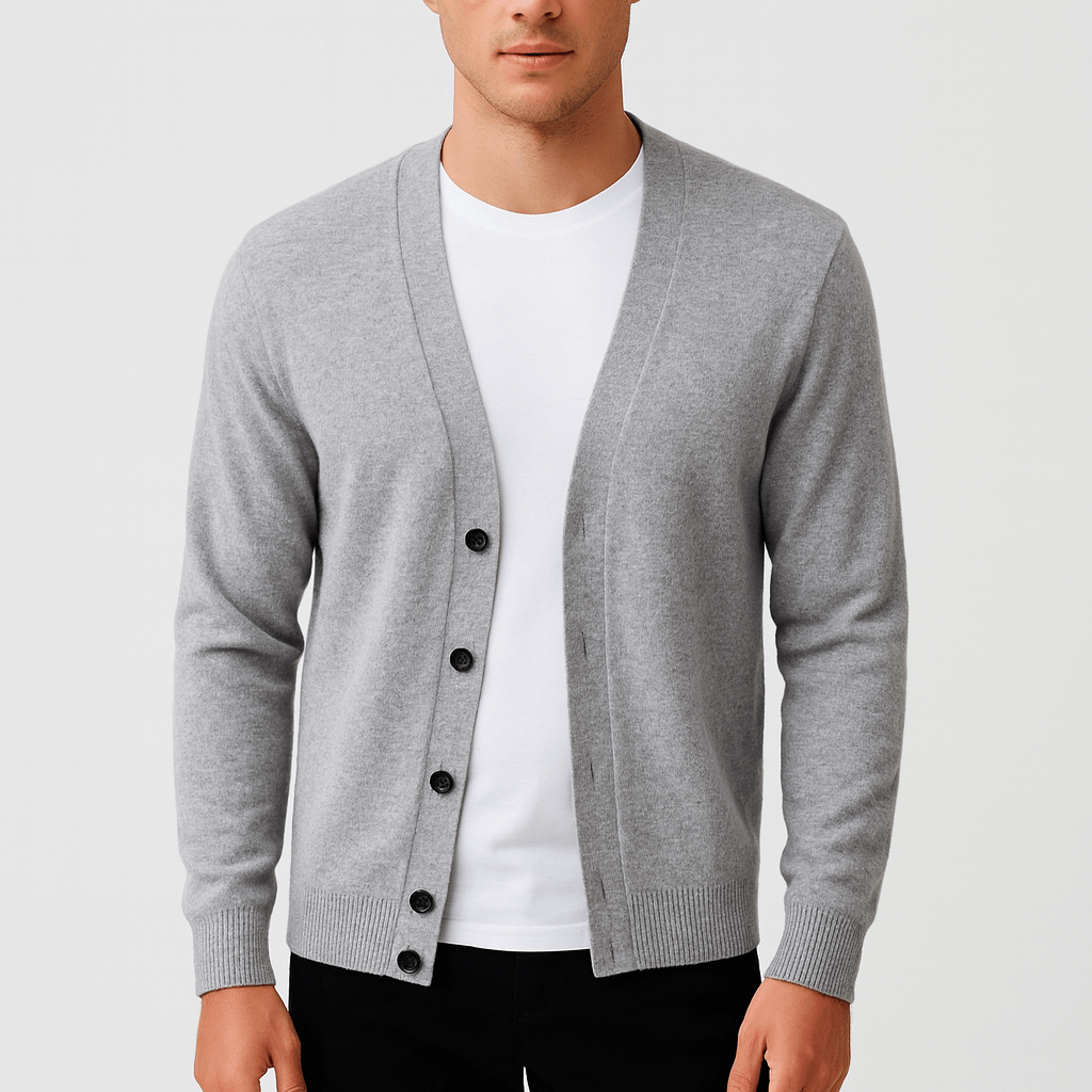 Noirski | Elegancki kardigan z wełny merynosów