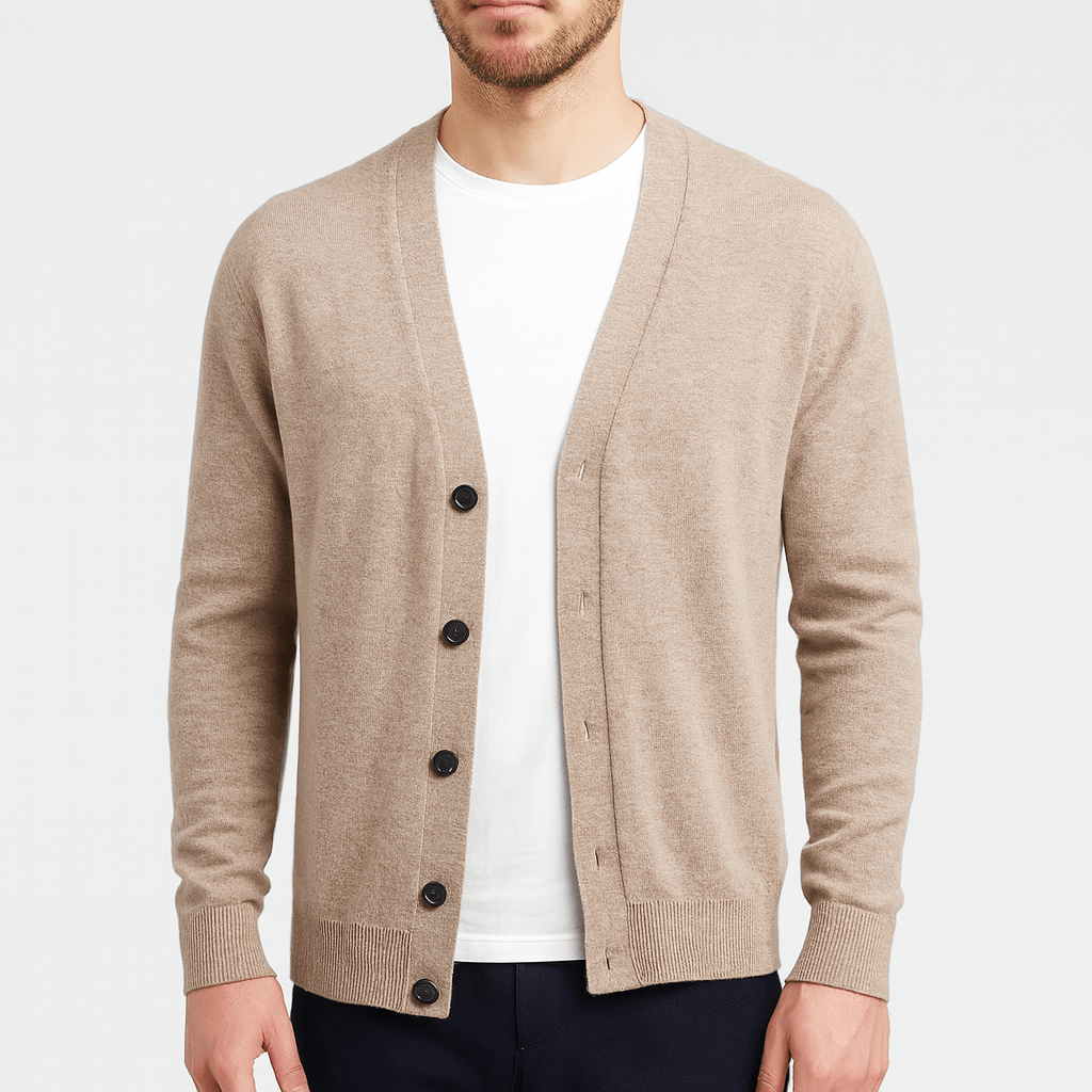 Noirski | Elegancki kardigan z wełny merynosów