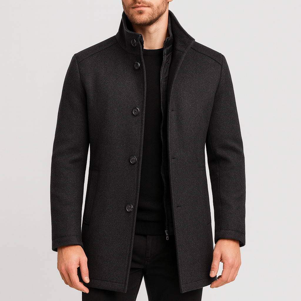 Noirski | Elegancki płaszcz z unikalną podszewką