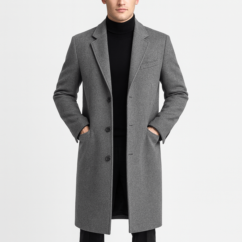 Noirski | Elegancki wełniany płaszcz zimowy