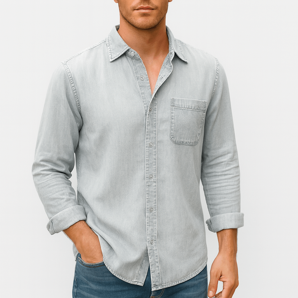Noirski | Klasyczna luźna dżinsowa koszula