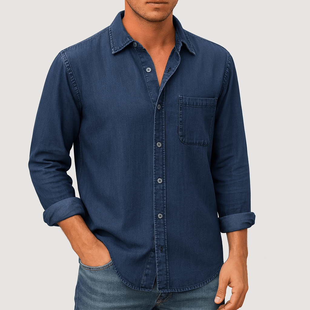 Noirski | Klasyczna luźna dżinsowa koszula