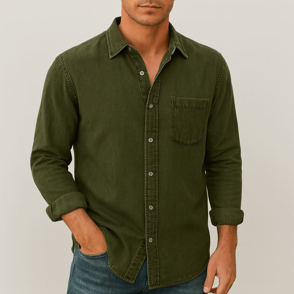 Noirski | Klasyczna luźna dżinsowa koszula