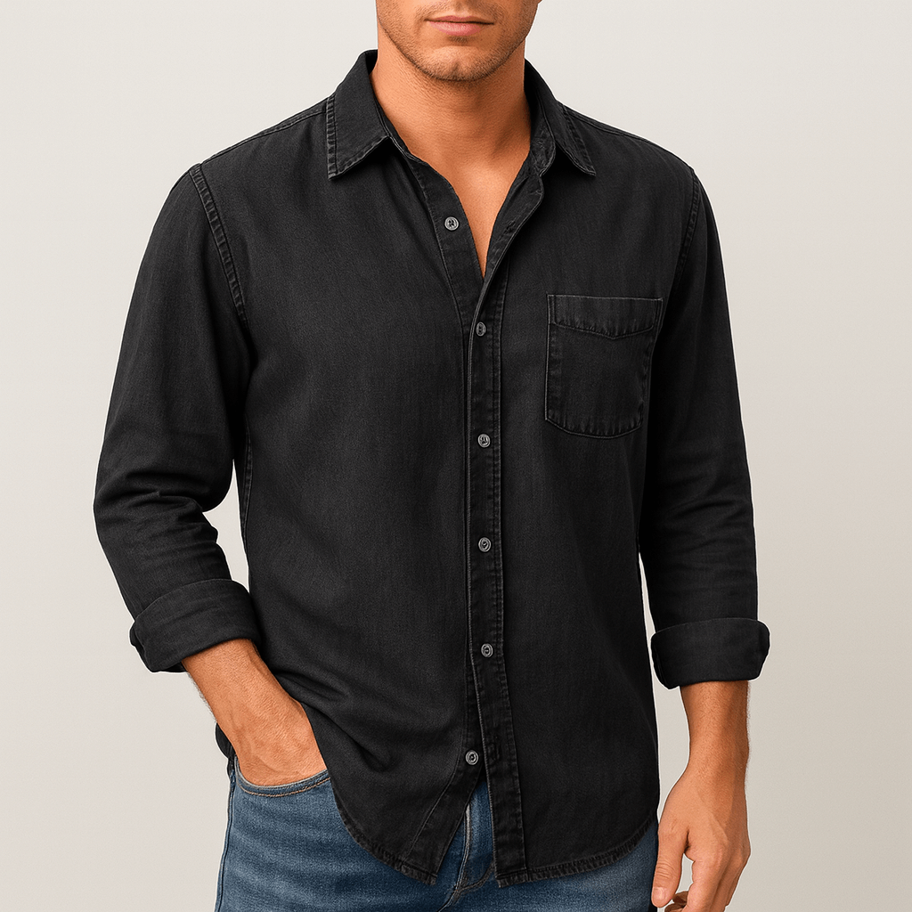 Noirski | Klasyczna luźna dżinsowa koszula