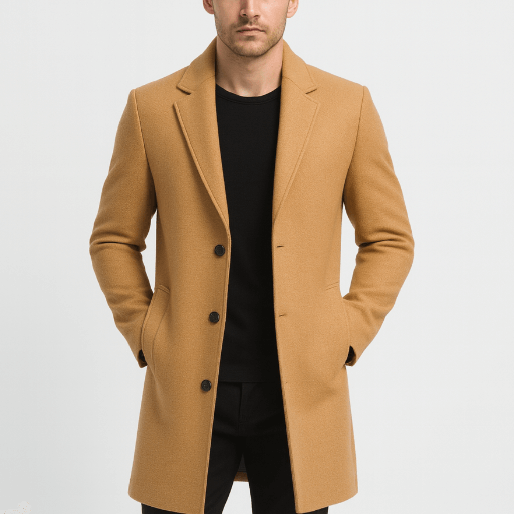 Noirski | Klasyczny wełniany płaszcz