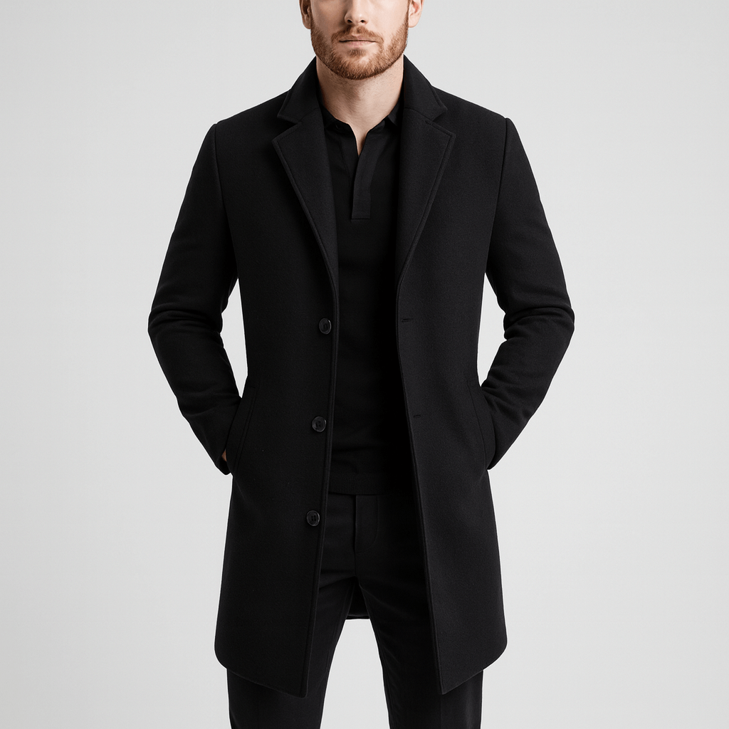 Noirski | Klasyczny wełniany płaszcz
