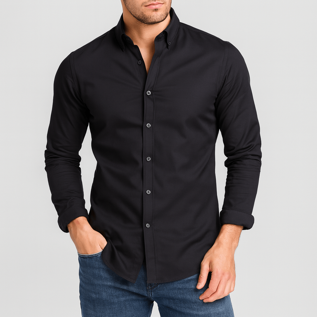 Noirski | Koszula formalna z ukrytym zamkiem