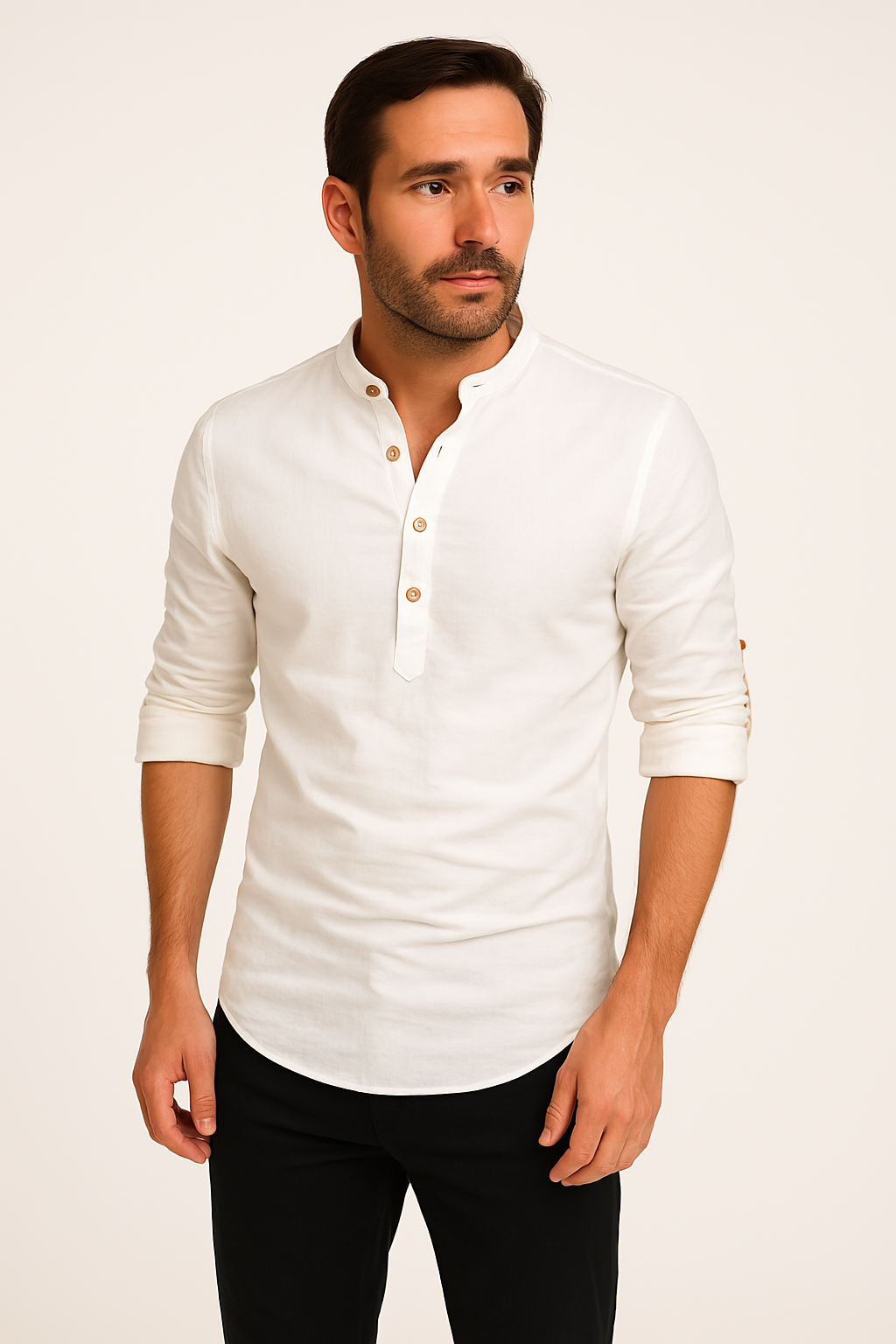 Noirski | Lniana koszula z długim rękawem