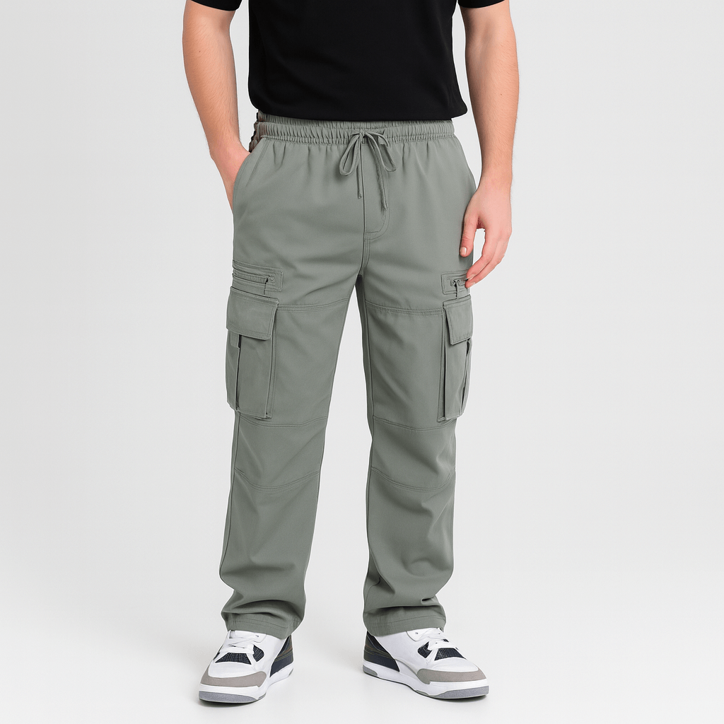 Noirski | Luźne spodnie z szerokimi nogawkami i kieszeniami