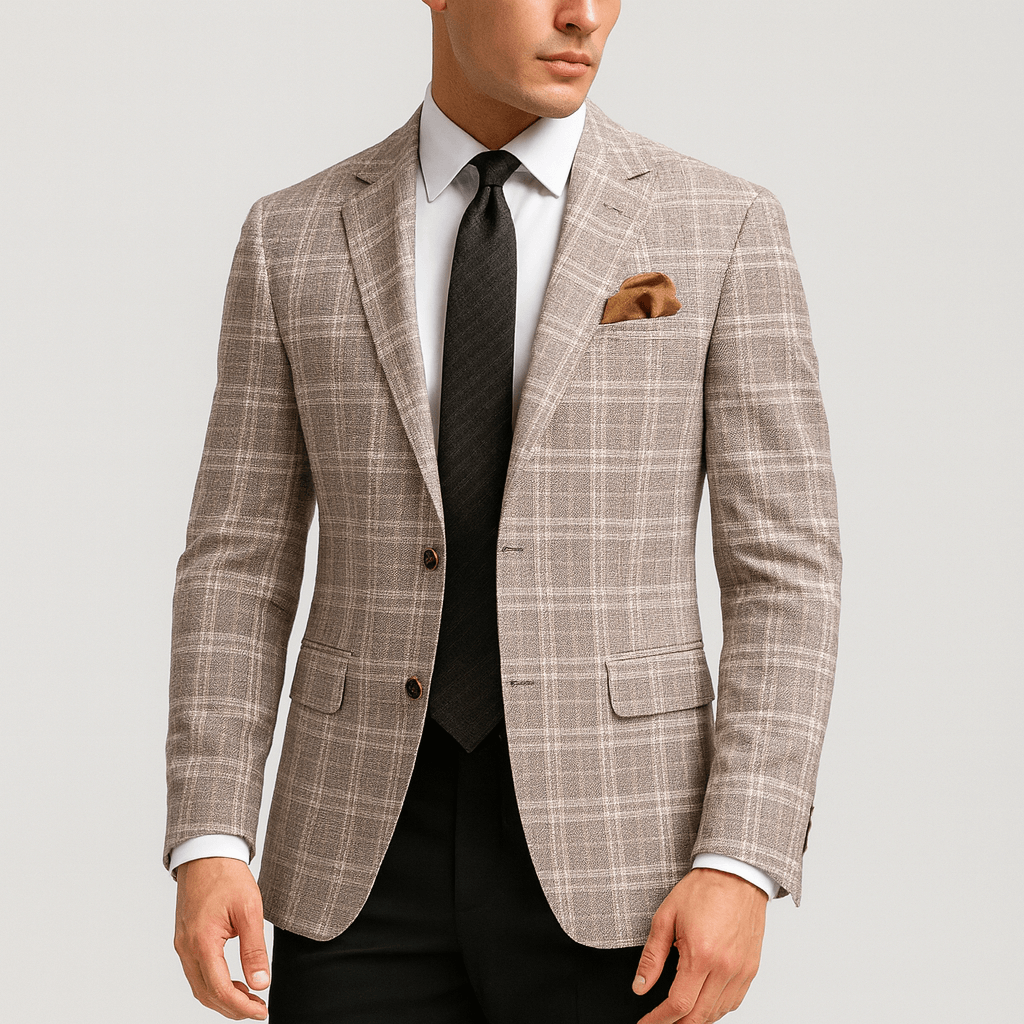 Noirski | Marynarka z wyciętymi klapami i dopasowanym krojem