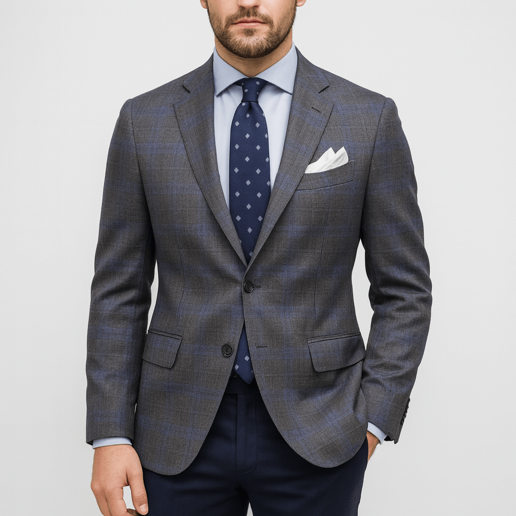 Noirski | Marynarka z wyciętymi klapami i dopasowanym krojem