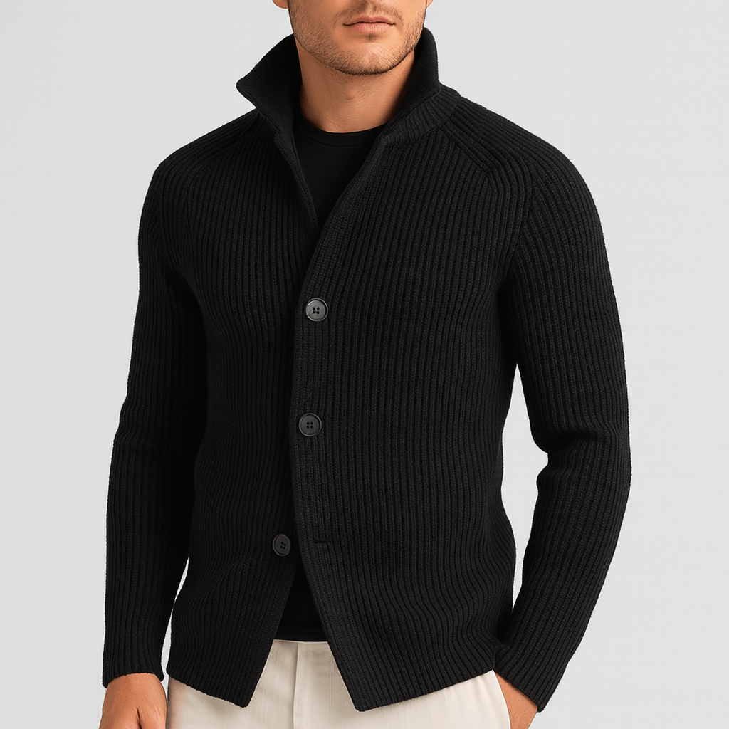 Noirski | Miękki kardigan dzianinowy o dopasowanym kroju