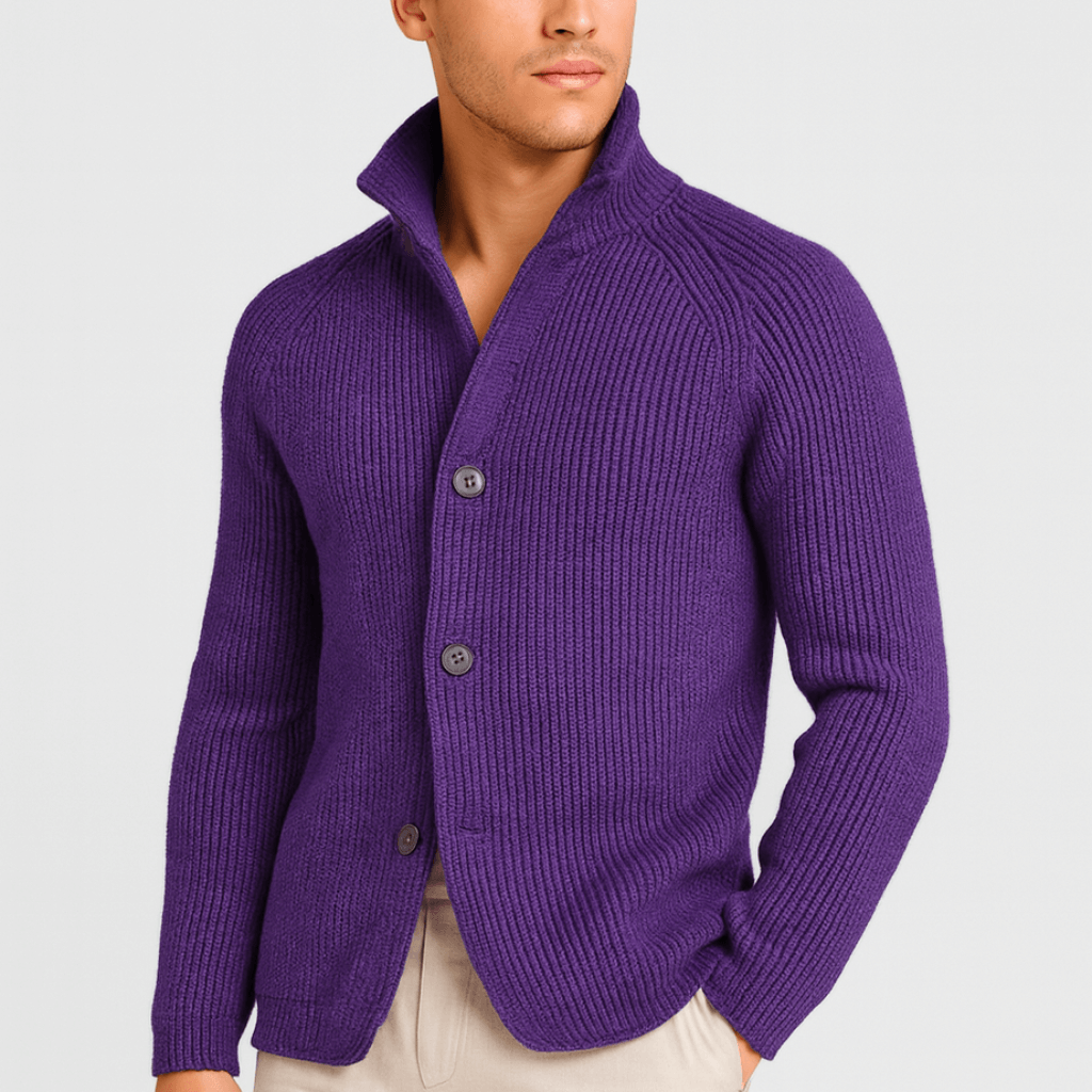 Noirski | Miękki kardigan dzianinowy o dopasowanym kroju