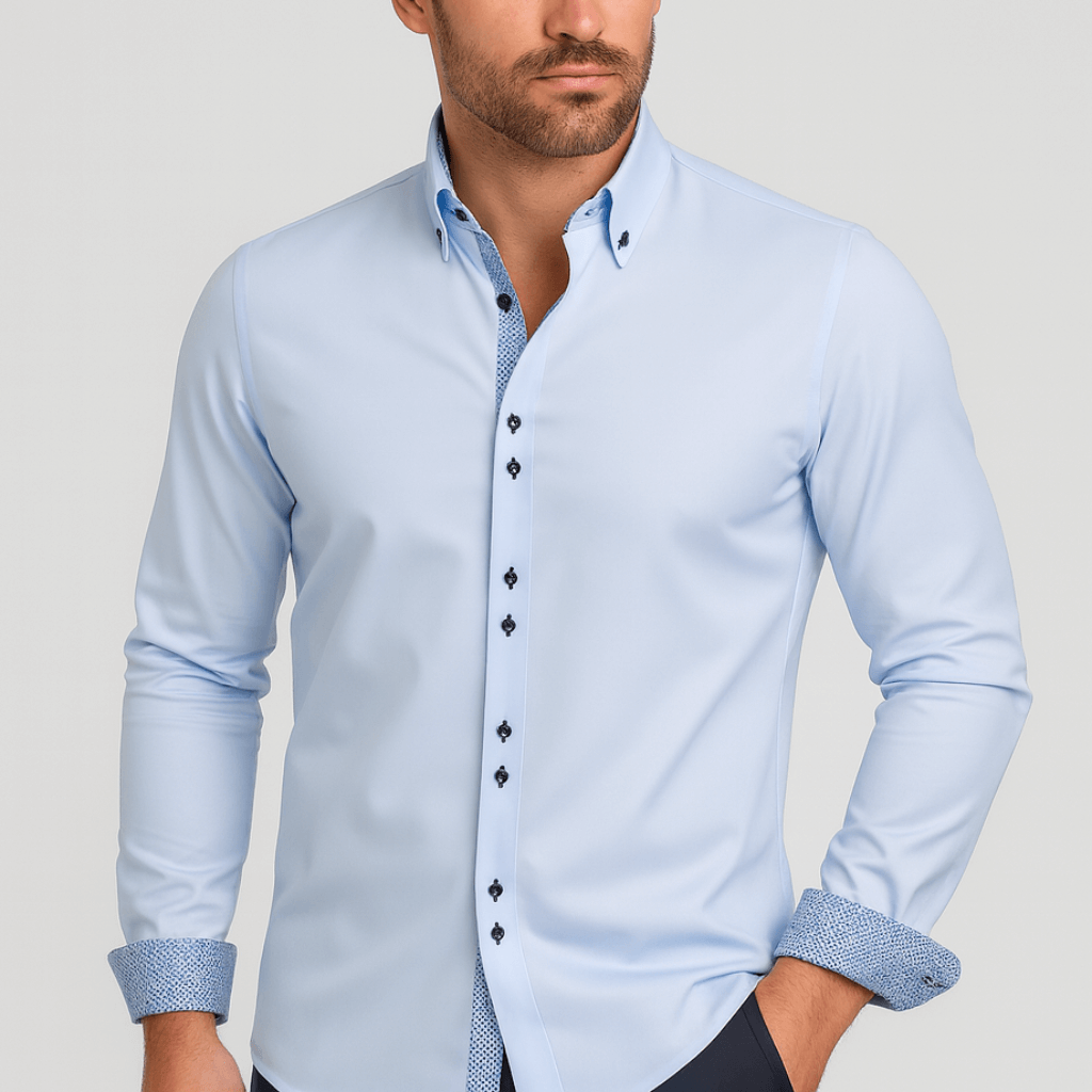 Noirski | Oddychająca, dwurzędowa koszula formalna