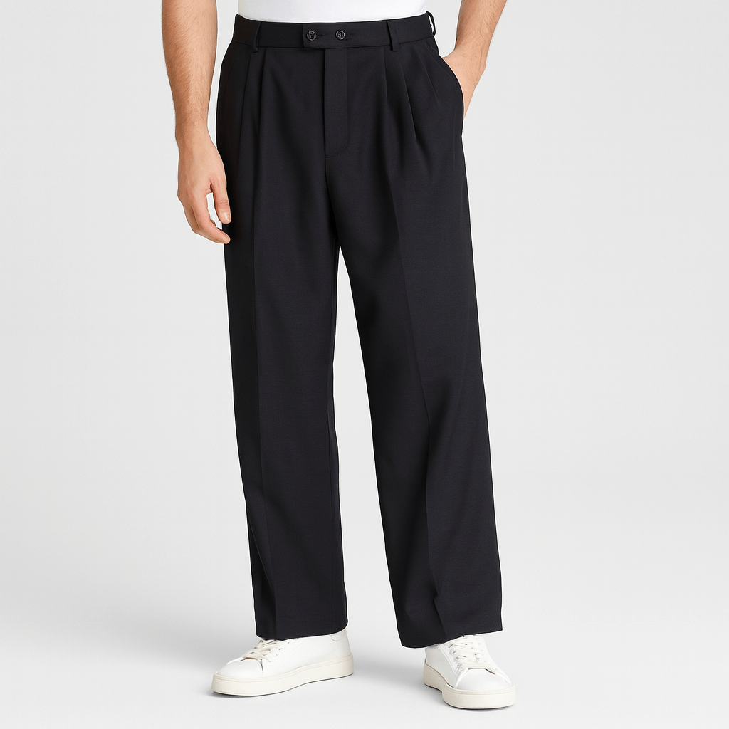 Noirski | Oddychające, luźne spodnie z szerokimi nogawkami