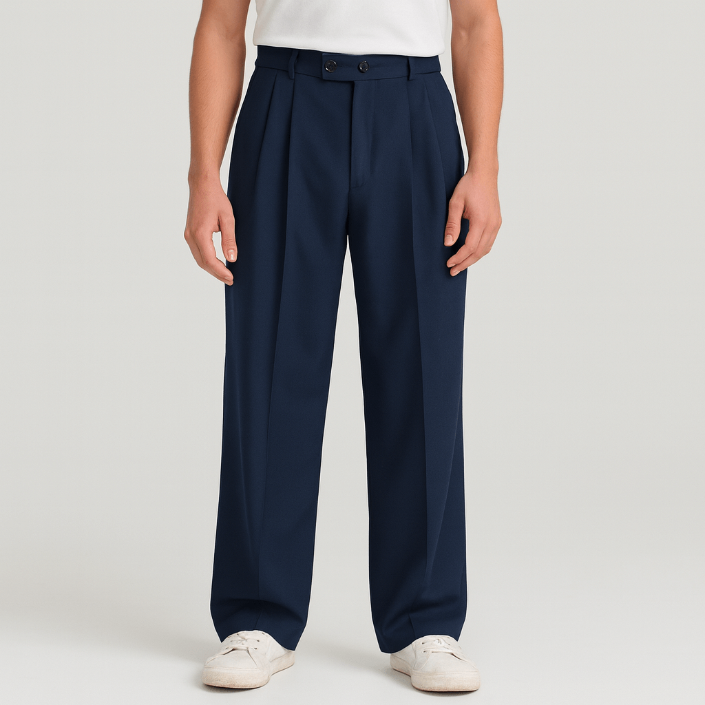 Noirski | Oddychające, luźne spodnie z szerokimi nogawkami